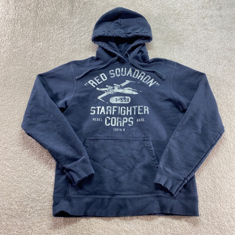 Port & Company Mens Size Medium Star Wars Red Squadron Starfighter Corps Hoodie